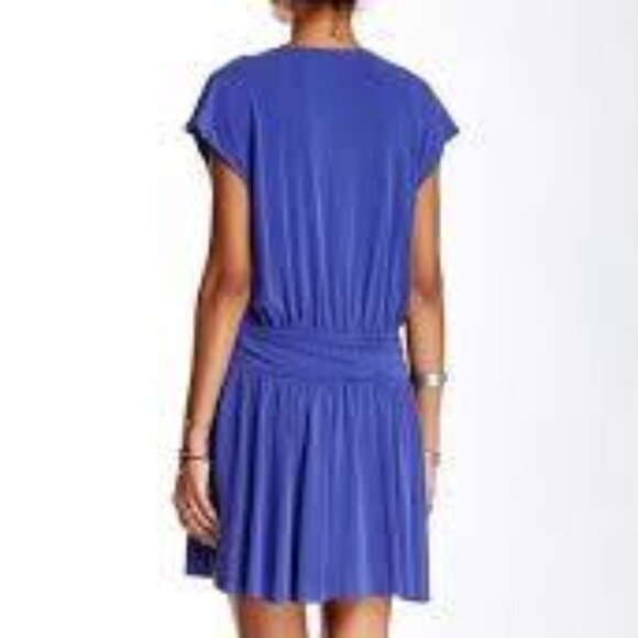 Free People NWT Blue Cobalt Wrap Front Dress Size S Women's $128 MSRP - Picture 1 of 5